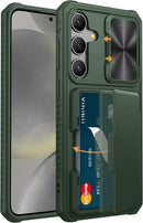 Samsung Galaxy S24 Ultra Slide Camera Protection Cover Wallet Phone Case