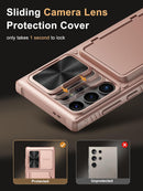 Samsung Galaxy S24 Ultra Slide Camera Protection Cover Wallet Phone Case