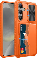 Samsung Galaxy S24 Ultra Slide Camera Protection Cover Wallet Phone Case