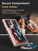 Samsung Galaxy S24 Ultra Slide Camera Protection Cover Wallet Phone Case