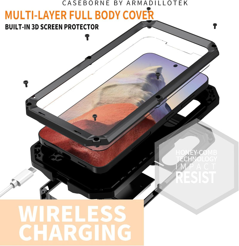 Samsung Galaxy S25 5G Aluminum Metal Shockproof Protector Hard Case - Gorilla Cases