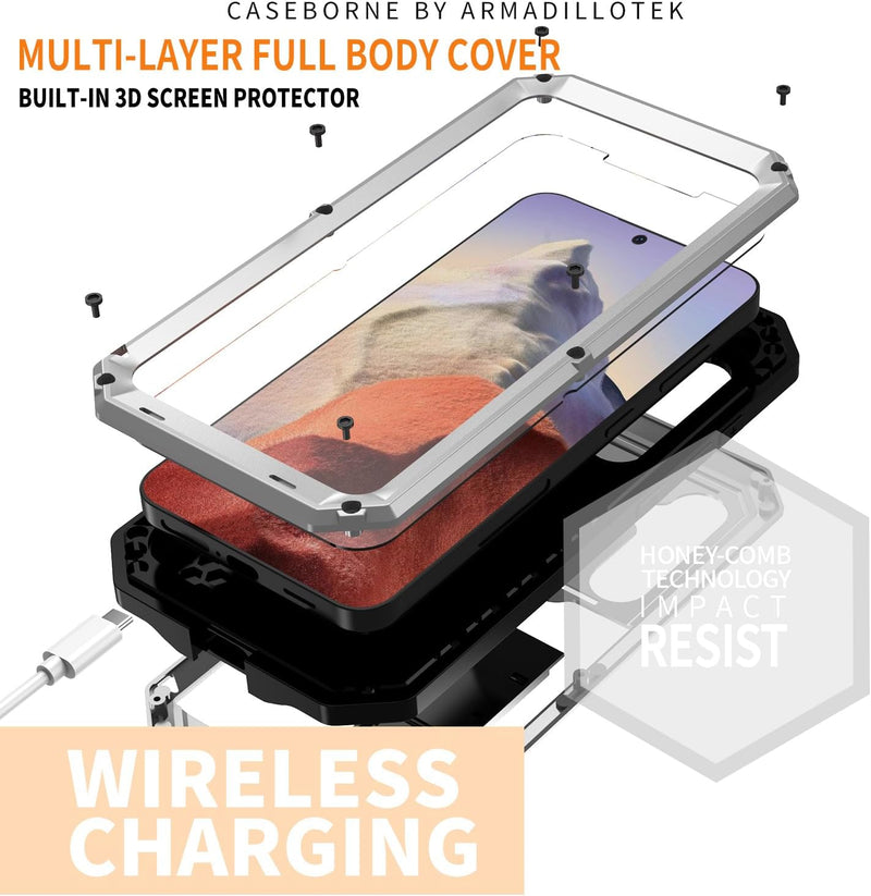 Samsung Galaxy S25 5G Aluminum Metal Shockproof Protector Hard Case - Gorilla Cases