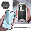 Samsung Galaxy S25 Plus Aluminum Metal Gorilla Glass Shockproof Protector Hard Case