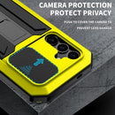 Samsung Galaxy S25 Plus Aluminum Metal Gorilla Glass Shockproof Protector Hard Case
