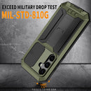 Samsung Galaxy S25 Plus Aluminum Metal Gorilla Glass Shockproof Protector Hard Case