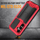 Samsung Galaxy S25 Plus Aluminum Metal Gorilla Glass Shockproof Protector Hard Case