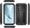 Samsung Galaxy S25 Plus Aluminum Metal Gorilla Glass Shockproof Protector Hard Case