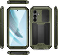 Samsung Galaxy S25 Plus Aluminum Metal Gorilla Glass Shockproof Protector Hard Case