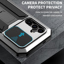 Samsung Galaxy S25 Plus Aluminum Metal Gorilla Glass Shockproof Protector Hard Case