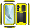 Samsung Galaxy S25 Plus Aluminum Metal Gorilla Glass Shockproof Protector Hard Case