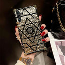 Samsung Galaxy S25 Plus Elegant Metal Corners & Ring Kickstand Case