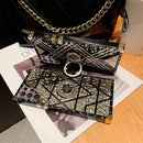 Samsung Galaxy S25 Plus Elegant Metal Corners & Ring Kickstand Case