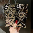 Samsung Galaxy S25 Plus Elegant Metal Corners & Ring Kickstand Case