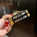 Samsung Galaxy S25 Plus Elegant Metal Corners & Ring Kickstand Case