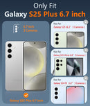 Samsung Galaxy S25 - Plus Military Grade Drop Protection Transparent Cases