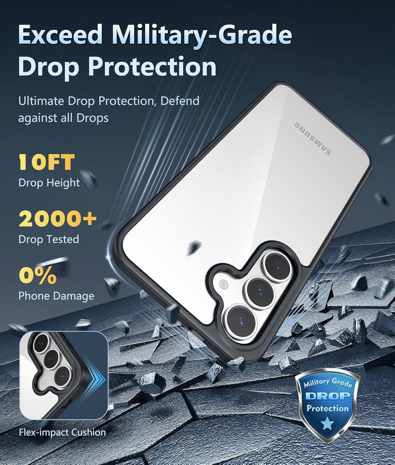 Samsung Galaxy S25 - Plus Military Grade Drop Protection Transparent Cases - Gorilla Cases