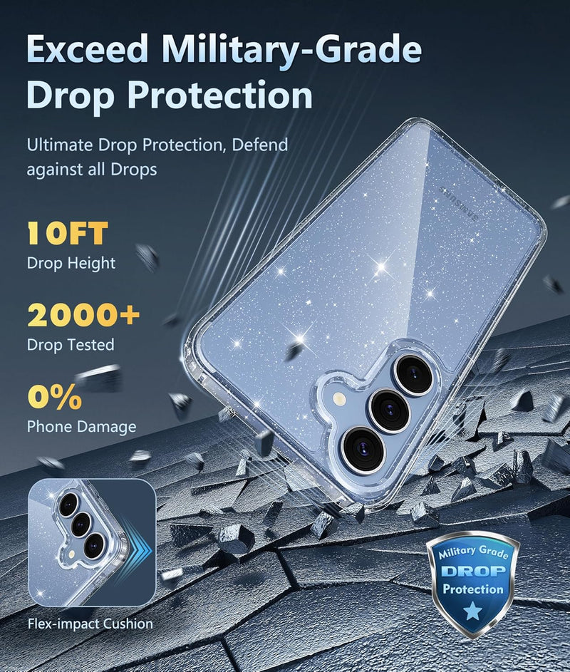 Samsung Galaxy S25 - Plus Military Grade Drop Protection Transparent Cases - Gorilla Cases