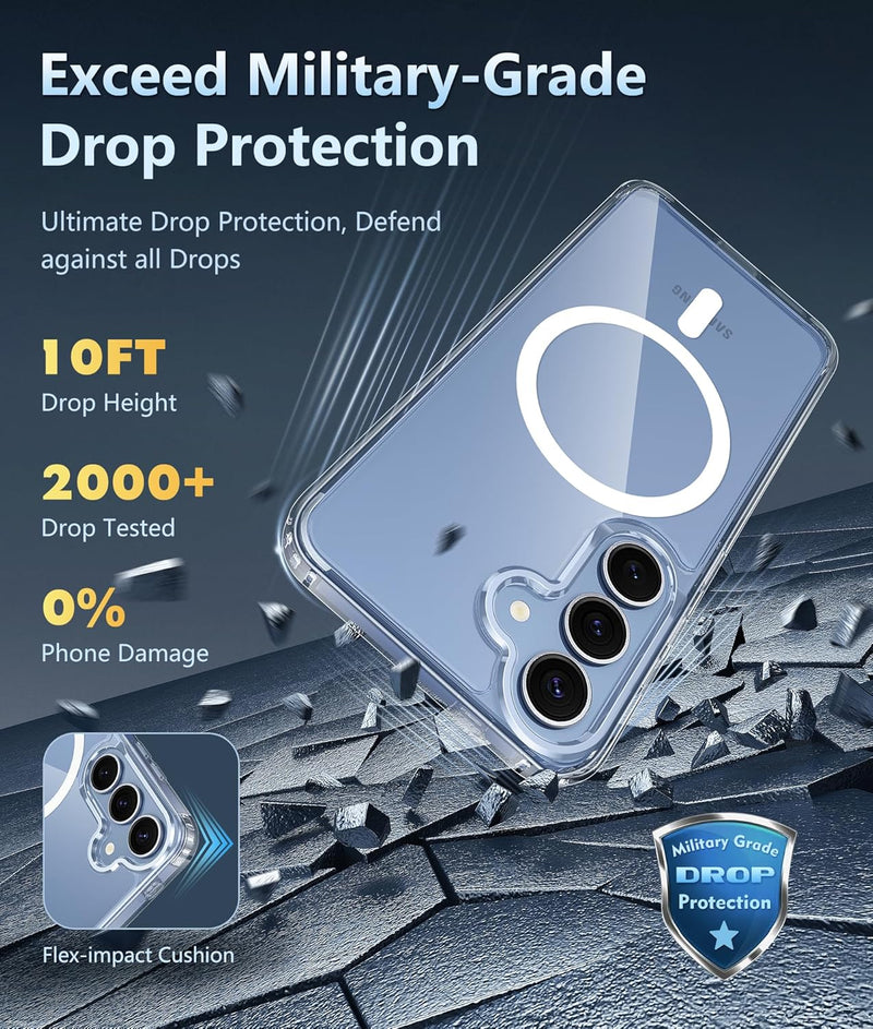 Samsung Galaxy S25 - Plus Military Grade Drop Protection Transparent Cases - Gorilla Cases