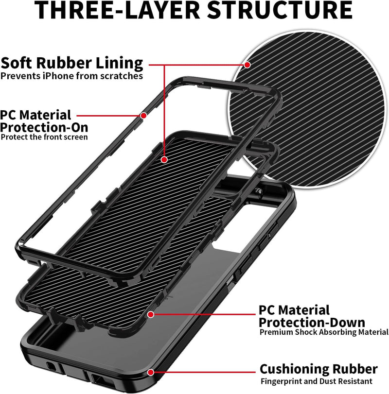 Samsung Galaxy S25 Plus/S24 Plus Shockproof 3 - Layer Protection Cover - Gorilla Cases