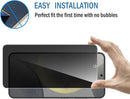 Samsung Galaxy S25 Privacy Screen Protector with Camera Lens Protector Glass