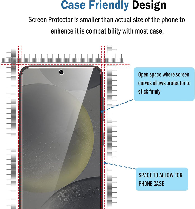 Samsung Galaxy S25 Privacy Screen Protector with Camera Lens Protector Glass - Gorilla Cases