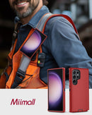 Samsung Galaxy S25 Ultra Rugged Heavy - Duty Holster Case with 360° Rotating Belt Clip