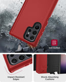 Samsung Galaxy S25 Ultra Rugged Heavy - Duty Holster Case with 360° Rotating Belt Clip