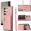 Premium Samsung Galaxy S25 Ultra Leather Wallet Case with Card Slots