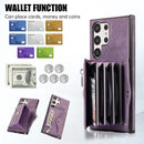Premium Samsung Galaxy S25 Ultra Leather Wallet Case with Card Slots