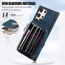 Premium Samsung Galaxy S25 Ultra Leather Wallet Case with Card Slots