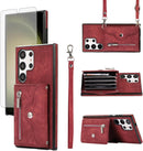 Premium Samsung Galaxy S25 Ultra Leather Wallet Case with Card Slots