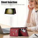 Premium Samsung Galaxy S25 Ultra Leather Wallet Case with Card Slots