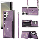 Premium Samsung Galaxy S25 Ultra Leather Wallet Case with Card Slots