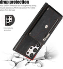 Premium Samsung Galaxy S25 Ultra Leather Wallet Case with Card Slots