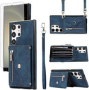 Premium Samsung Galaxy S25 Ultra Leather Wallet Case with Card Slots