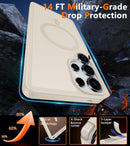 Galaxy S25 Ultra MagSafe Compatible Anti - Fingerprint Hard Back Protective Case