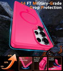 Galaxy S25 Ultra MagSafe Compatible Anti - Fingerprint Hard Back Protective Case