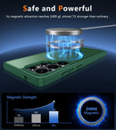 Galaxy S25 Ultra MagSafe Compatible Anti - Fingerprint Hard Back Protective Case