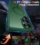 Galaxy S25 Ultra MagSafe Compatible Anti - Fingerprint Hard Back Protective Case