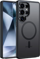 Galaxy S25 Ultra MagSafe Compatible Anti - Fingerprint Hard Back Protective Case