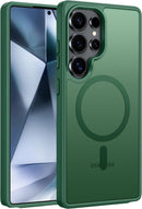 Galaxy S25 Ultra MagSafe Compatible Anti - Fingerprint Hard Back Protective Case