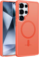 Galaxy S25 Ultra MagSafe Compatible Anti - Fingerprint Hard Back Protective Case