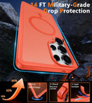 Galaxy S25 Ultra MagSafe Compatible Anti - Fingerprint Hard Back Protective Case