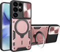Military grade shockproof Galaxy S25 Ultra case dual layer rotatable ring kickstand magnetic car mount support