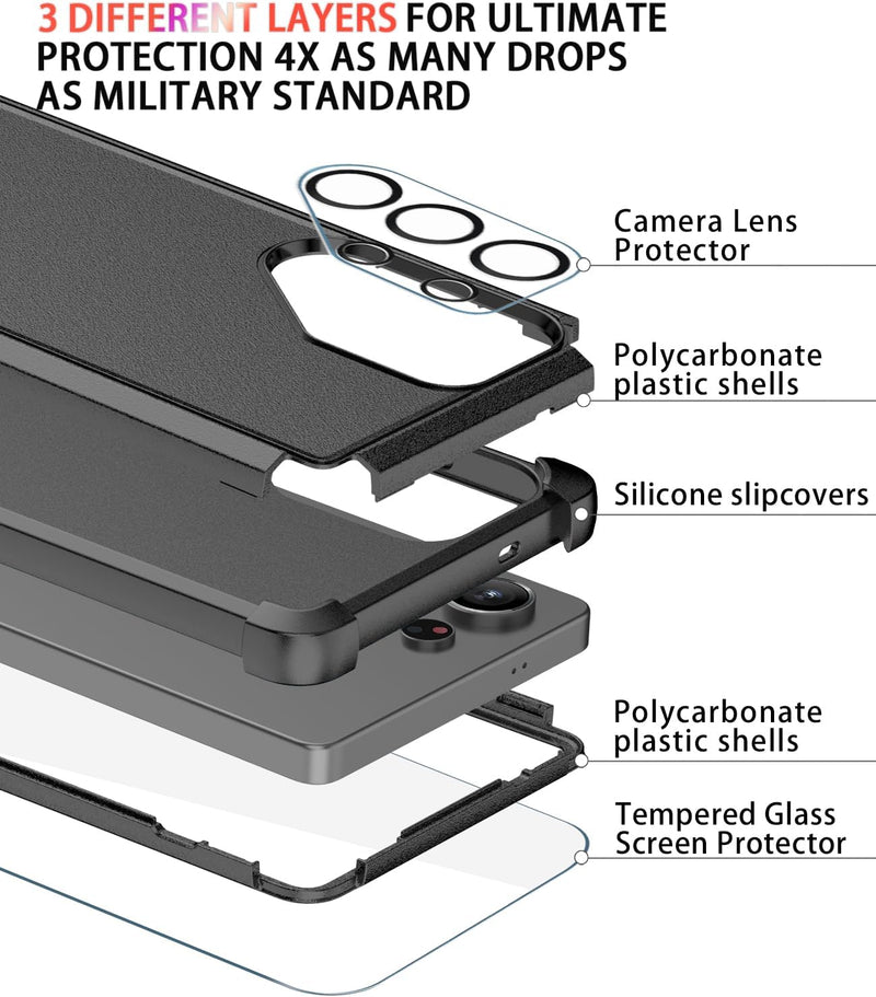 Samsung Galaxy S25 Ultra Screen Protector & Camera Lens Protector Heavy Duty Phone Cover - Gorilla Cases