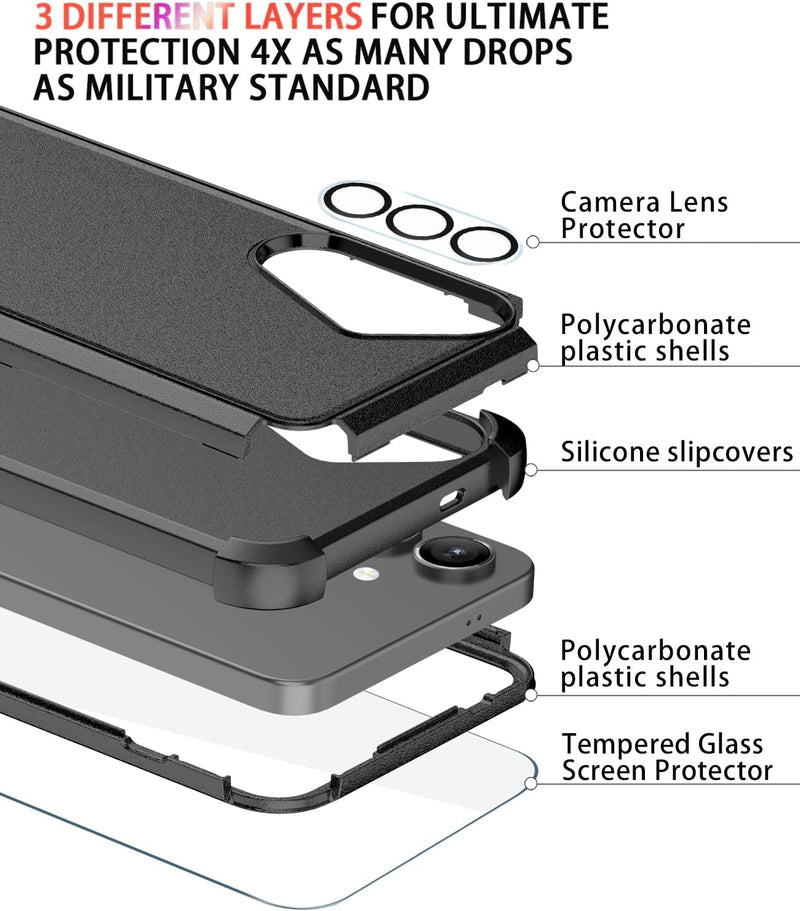 Samsung Galaxy S25 Ultra Screen Protector & Camera Lens Protector Heavy Duty Phone Cover - Gorilla Cases