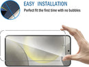 Samsung Galaxy S25 Ultra full coverage tempered glass screen and lens protector anti scratch anti fingerprint
