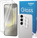 Samsung Galaxy S25 Ultra full coverage tempered glass screen and lens protector anti scratch anti fingerprint