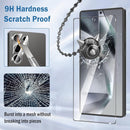 Samsung Galaxy S25 Ultra full coverage tempered glass screen and lens protector anti scratch anti fingerprint