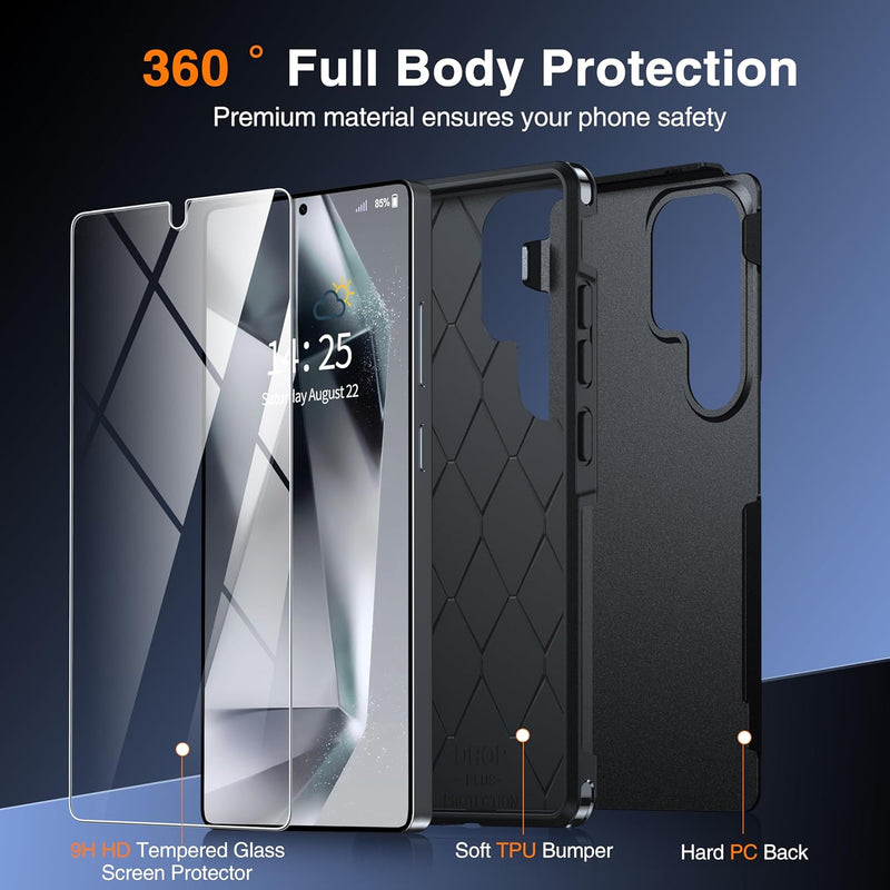 Samsung Galaxy S25 Ultra Tempered Glass Screen Protector Phone Case - Gorilla Cases